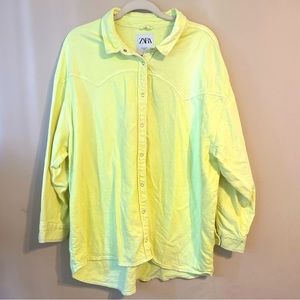 ZARA NEON OVERSIZED SHIRT